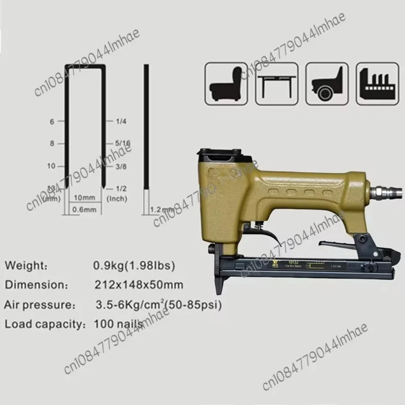 1013J 1010F 20GA Galvanized Wire Staple Nails Guns Framing Air Nailer Wood Box Automatic Hand Pin Making Machine Air Stapler