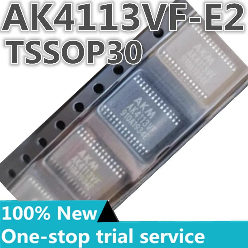 

2-50PCS %New AK4113VF AK4113VF-E2 TSSOP30 stereo digital audio receiver chip