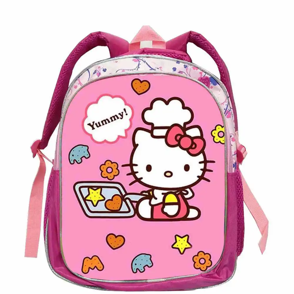 Sac à Dos d\'École Rose Hello Kitty pour Bébé Garçon et Fille Cartable de Maternelle