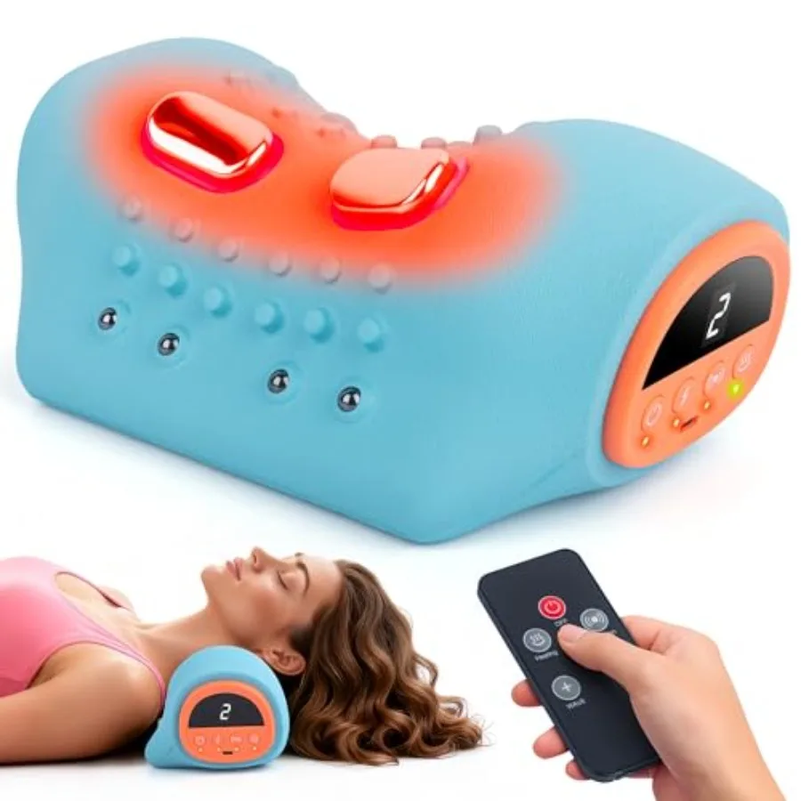 

Модернизированный массажер для шеи 2025. Массажер для шеи и плеч с тепловыми носителями и вибрацией. Портативное устройство для вытяжения шейки матки для шеи.