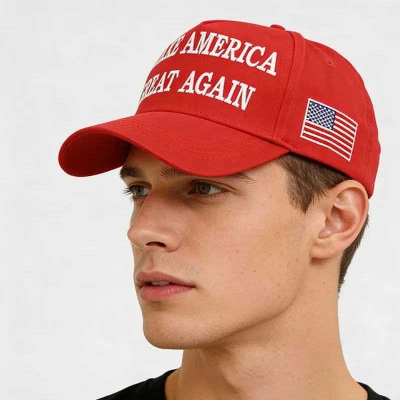 New American baseball cap, Little Red Riding Hood, everything is right, duckbill cap