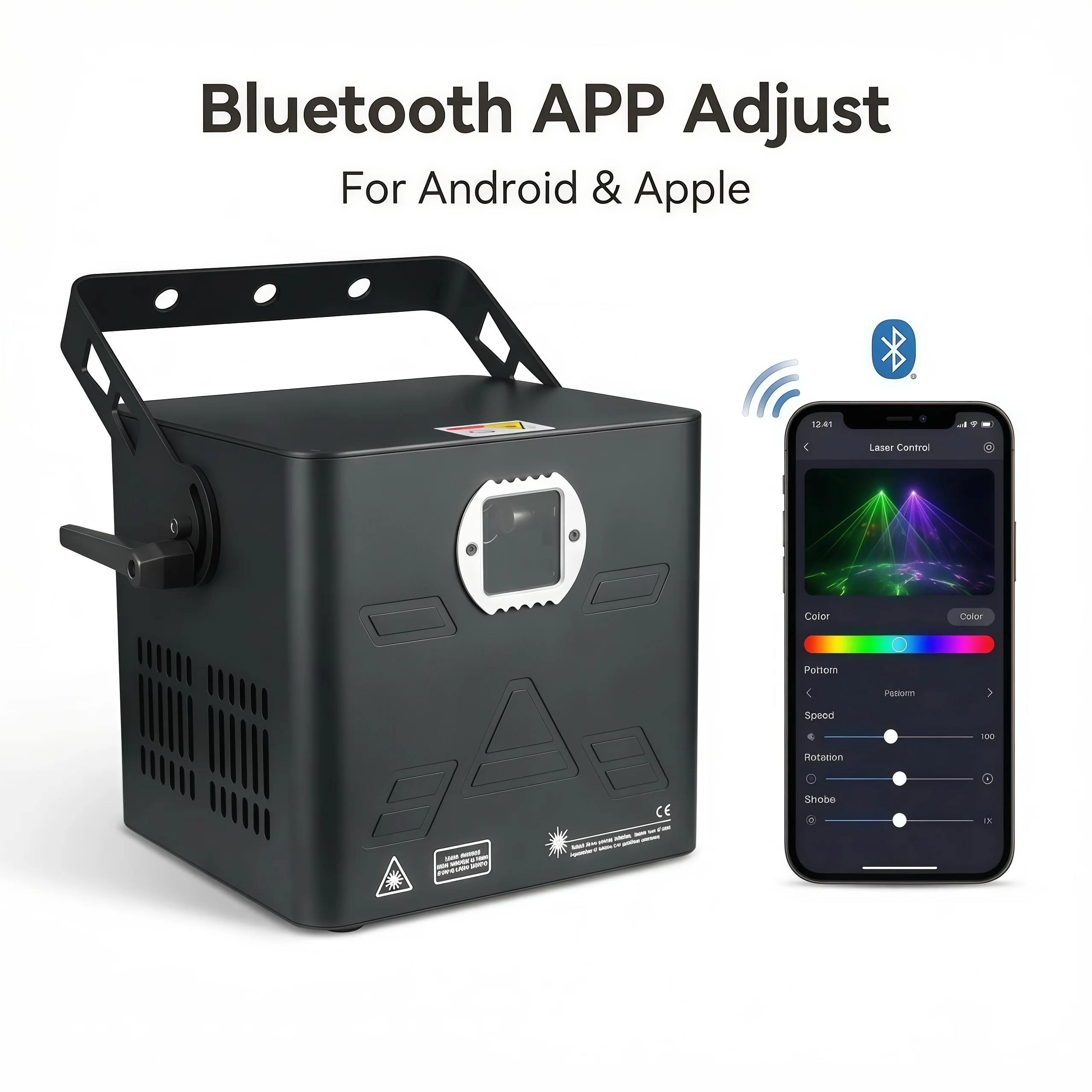 

Лазерный проектор 3W 5W RGB с анимацией и сканированием лучей, управление по Bluetooth, для дискотек, баров, клубов, вечеринок, танцев, свадеб