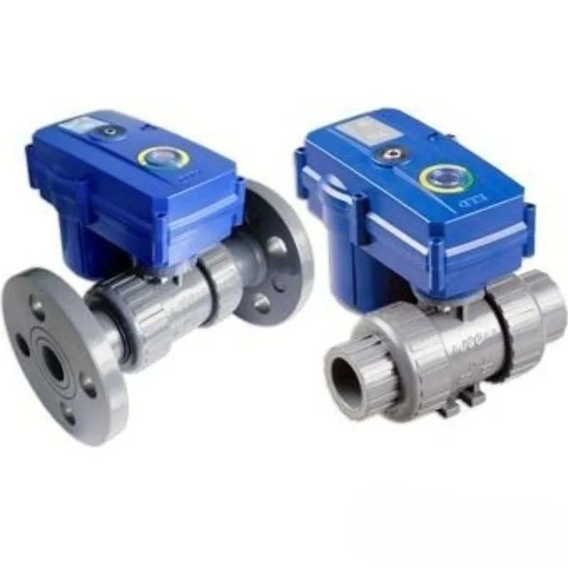 KLD160 Electric Ball  PVC Water Treatment Dosing Plastic Valve Flange CPVC Anti-corrosion Electric Ball Valve