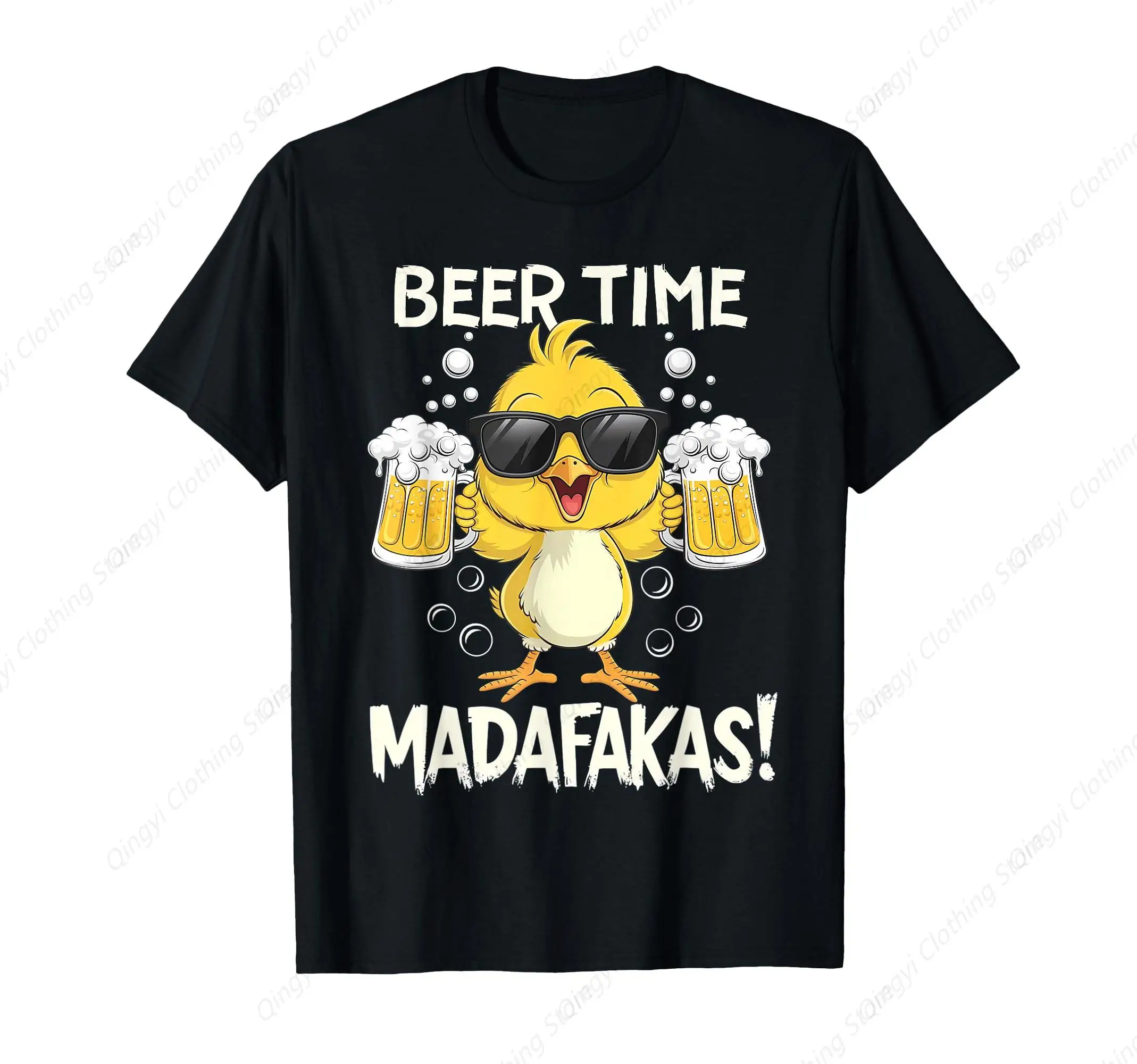 

Beer Time Madafakas Funny Duck T-Shirt
