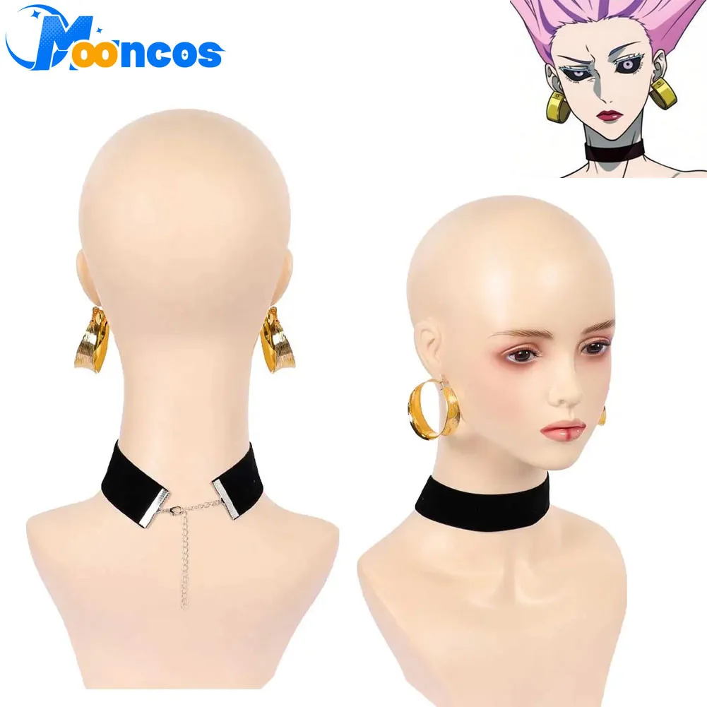 

Takako Uro Cosplay Necklace Neckband Earrings Anime Costume Accessories Props for Women Disguise Outfit Halloween Carnival Suit