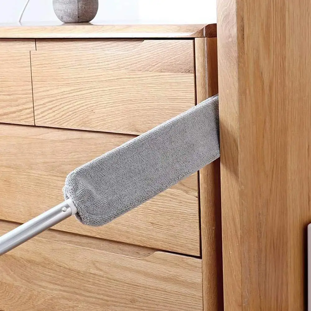 Long Handle Dust Brush Flexible Bedside Dust Brush Household Gap Telescopic Sofa Gap Microfibre Duster Hand Artifact Cleaning