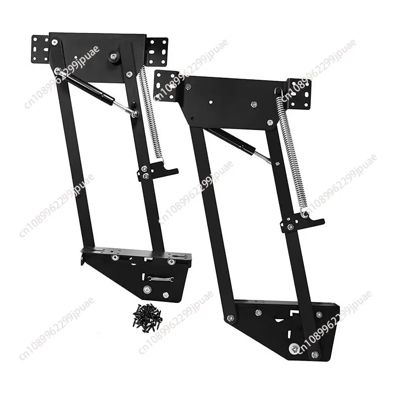 Heavy Duty Hydraulic Lift Spring Hinge Concealed Lift Up Shelf Mechanism for Kitchen Cabinet Apartment Storage System
