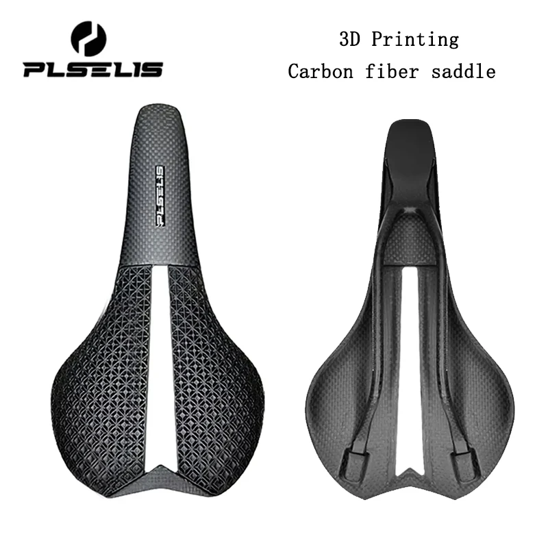 

Седло PLSELIS из углеродного волокна с 3D-печатью — сверхлегкое полое сиденье с коротким носом, дышащая конструкция для езды на велосипеде MTB