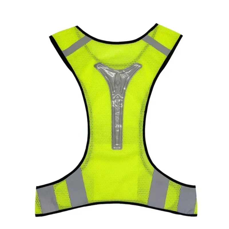 Running High Visibility Reflective Vest Fluorescent Yellow Orange Security Waistcoat for Night Outdoor Running Riding Vests