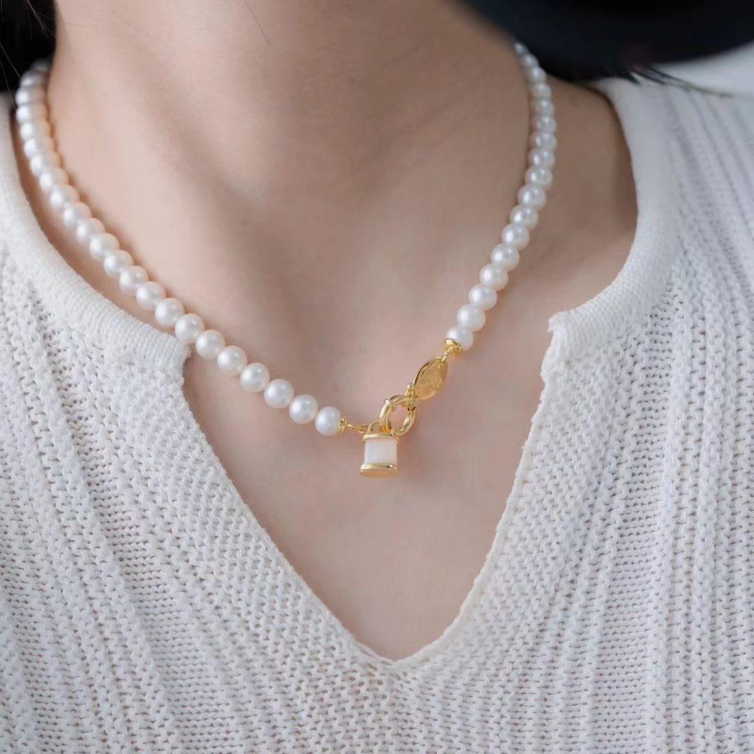 Wholesale 925 Sterling Silver Necklace Bracelet Clasps and Hooks Jewelry Accessory Parts Settings for 6-9mm Pearls 3pcs/lot