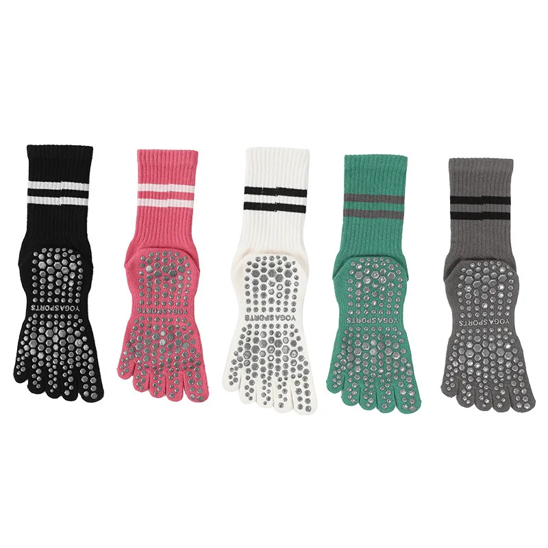 New Fashion Color Blocking Short Yoga Socks Pilates Socks Indoor Non-slip Floor Socks Dance Fitness Training Socks Sports Socks