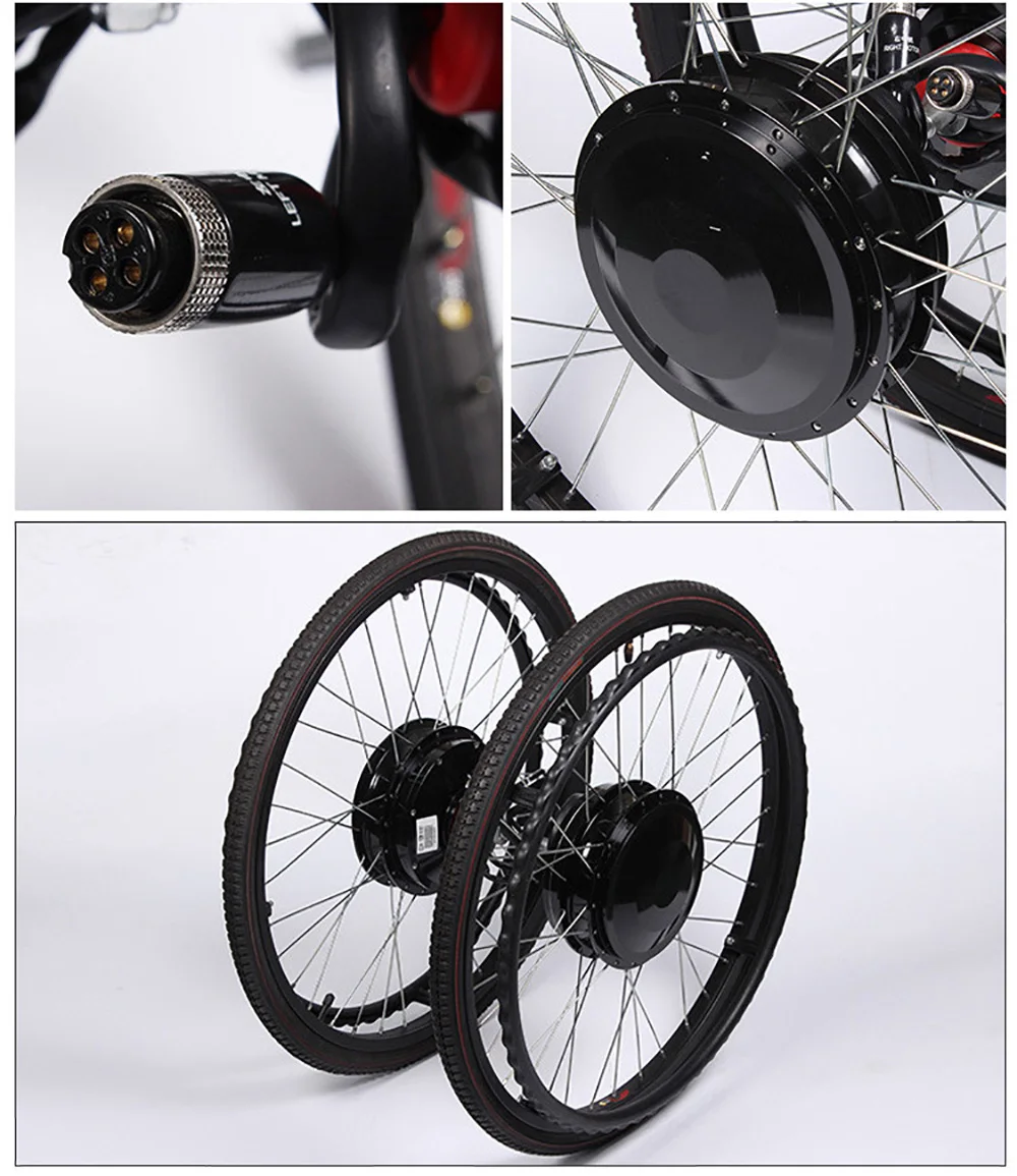 Electric Wheelchair Wheel Hub Brushed Dc Motor 180W 24V Wheelchair Spokes Fat Tyre Wheelchair Parts