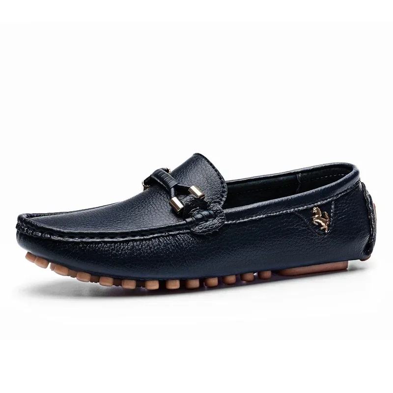 2024 Black Loafers Shoes For Men Slip On Driving Flats Casual Moccasins Shoes For Men Comfy Male Dad Loafers Zapatos Hombre