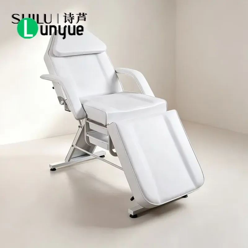 Modern White Adjustable Beauty Chair Facial Bed for Eyelash Studios Spas and Beauty Centers Comfortable Professional