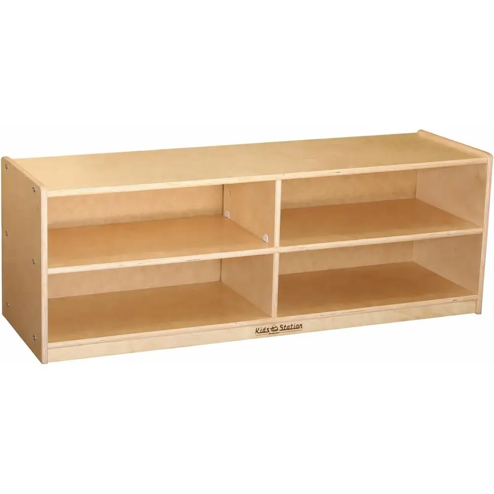 

18 4-Section Preschool Storage Cabinet, Fully Assembled