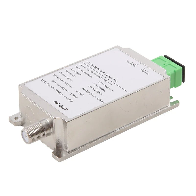Mini ricevitore CATV FTTH fibra ottica WDM nodo convertitore RF triploxer minomodale per interni AGC 1310Nm/1550Nm senza alimentazione, durevole