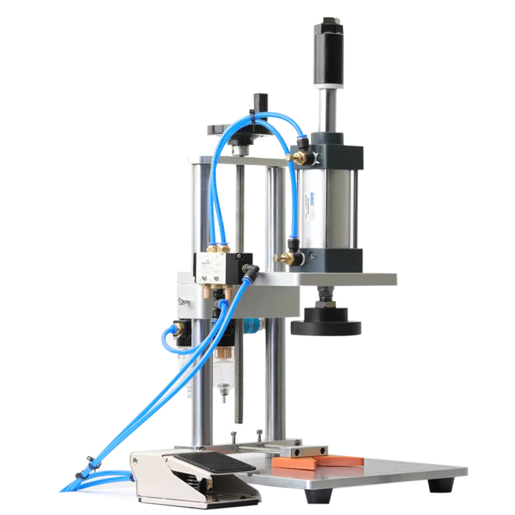 

High Quality Pneumatic Electric Foot Press Switch Manual Bottle Capping Machine Paper Pump Cartons CE Semi Auto Crimping Plastic