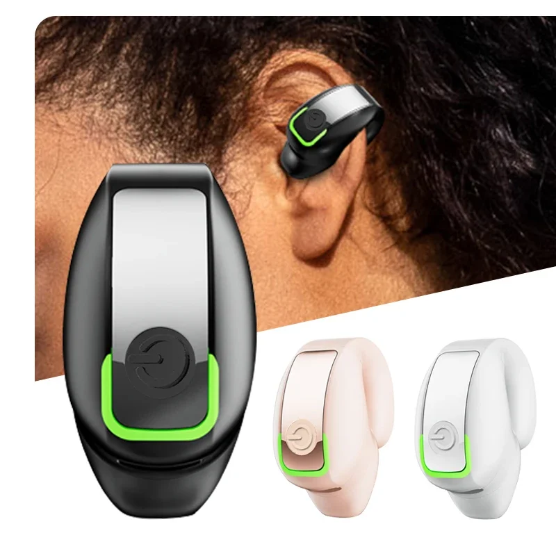 STTKGZD Earphone Clip Wireless Bluetooth Headphone Bone Conduction Headset High Quality TWS Auriculares Sport Noise Canceling