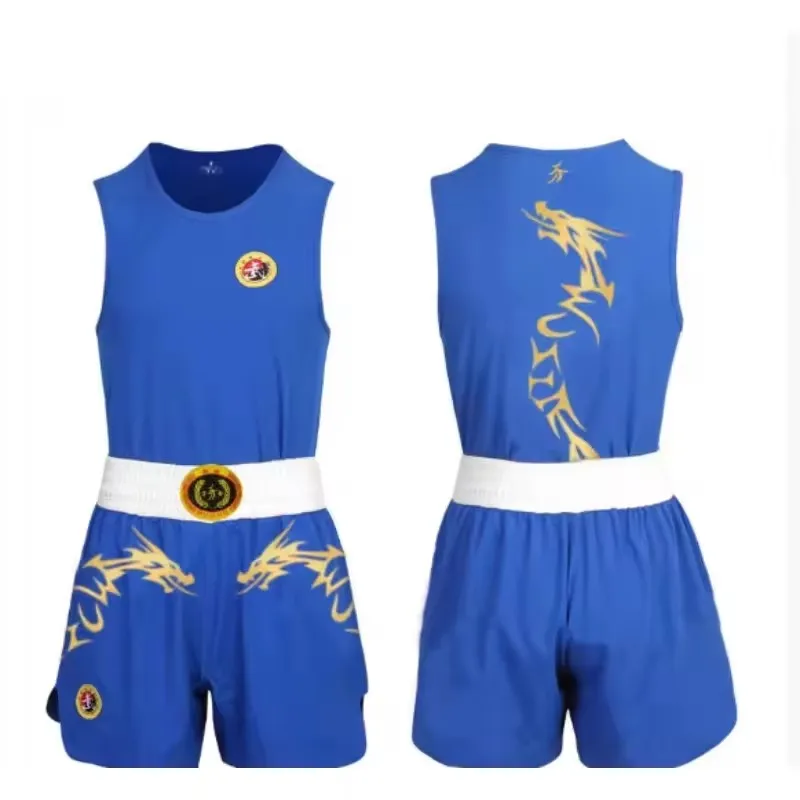 

Sanda training clothing for adult men and women professional Muay Thai children's fighting competition skirt style martial arts