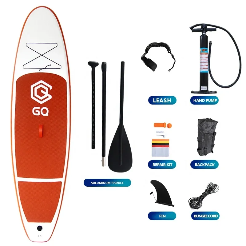 Soft top air inflate sup paddle board with fins all round sup paddle inflatable cheap isup