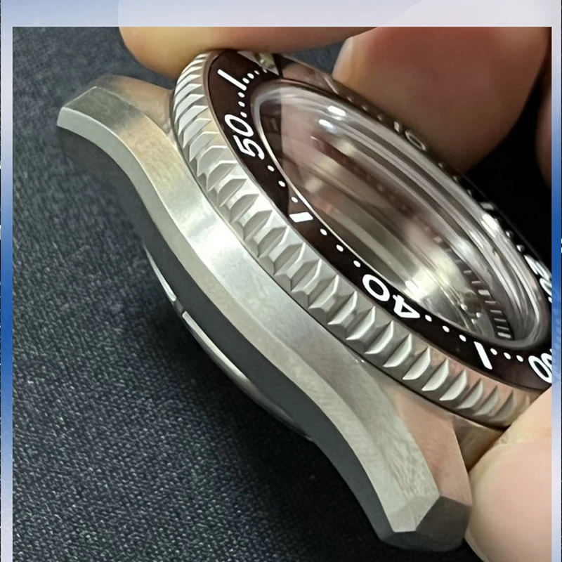 SBDX001 Watch Case Titanium 42mm Modified For Seiko NH35 NH36 Automatic Mechanical Movement Ceramic Bezel Watch Accessosires