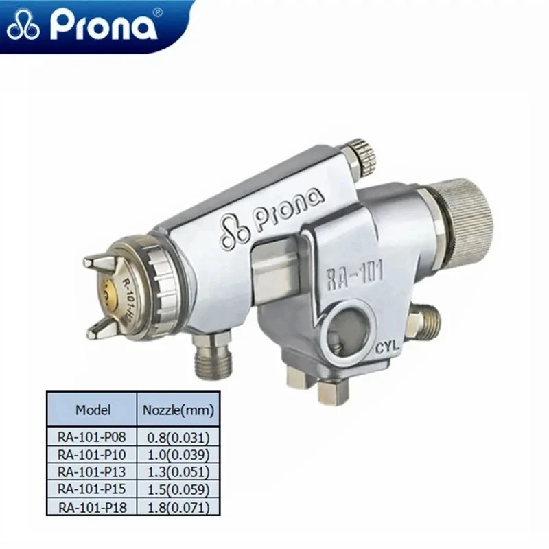 Professional Automatic Paint Spray Gun Pneumatic Tool Air Painting Sprayer Pistol High Atomization Reciprocating Robot RA-101(W)