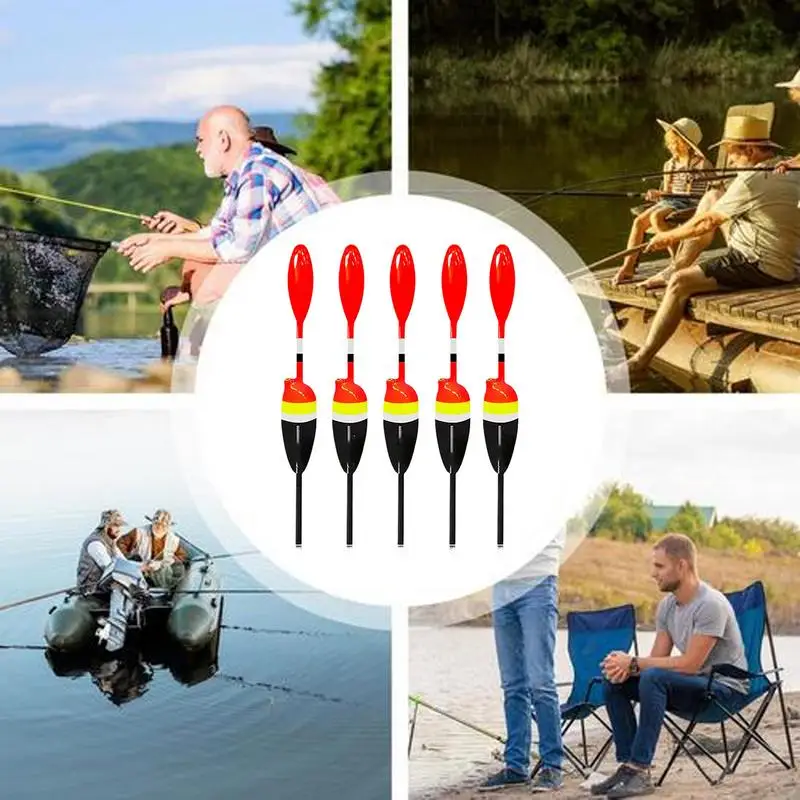 5pcs New Long-range Fishing Float European Style Library Fishing Vertical Fishing Sea Pole Fishing Accessory For outdoor Fishing