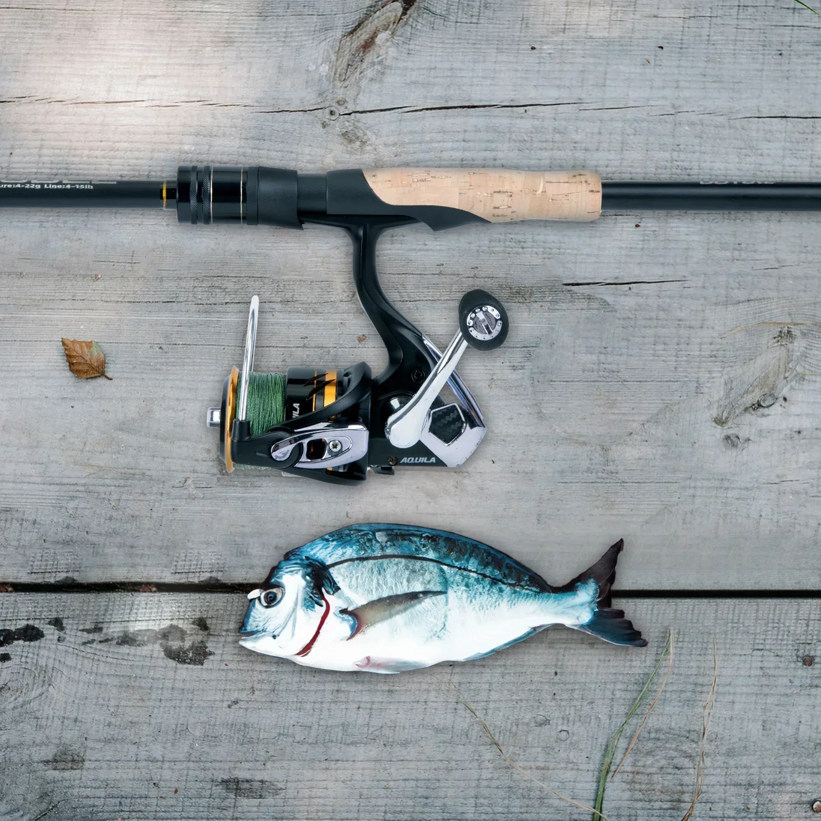 Caña de Pesca Portátil Goture – 4 piezas con corcho y EVA - imagen 4