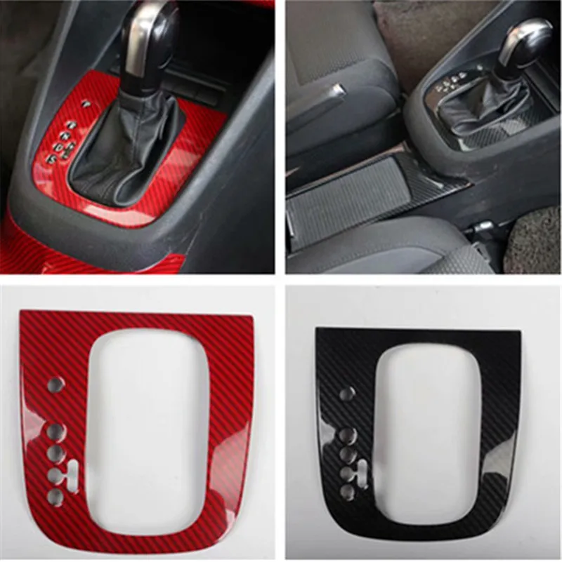 1pc Car stickers ABS carbon fiber grain gear panel decoration cover for 2009-2013 Volkswagen VW golf 6 MK6 car accessories