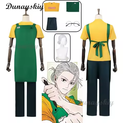 Sakamoto Taro Cosplay Anime Sakamoto Days Cosplay Costume Wig Apron Sakamoto Taro Wig Suit Halloween Party Uniform Customized