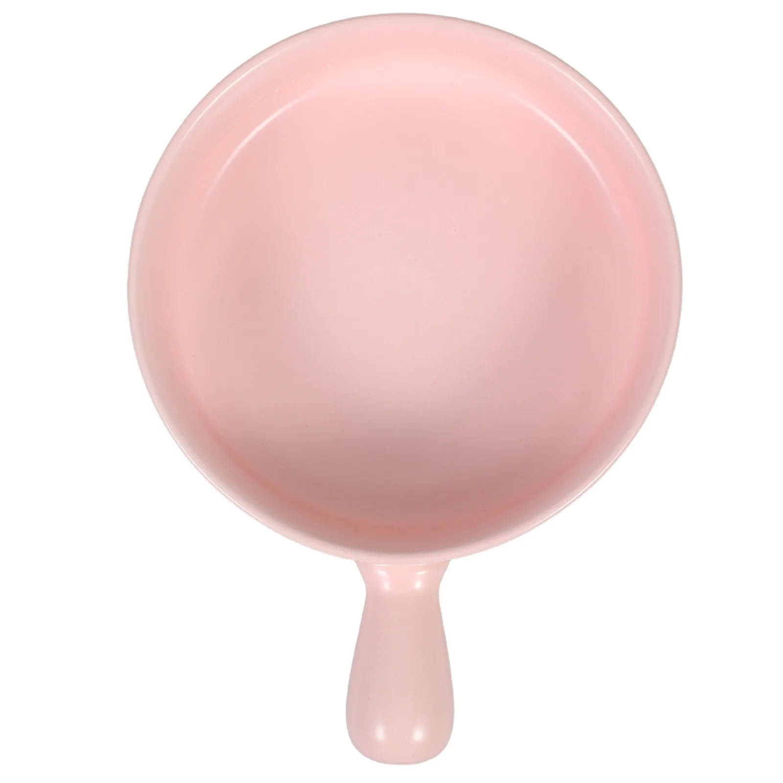 

Round Ceramic Baking Tray Premium Heavy Duty Non Stick High Temp Resistant for Cake Bread Baking Household Kitchen Use Pink