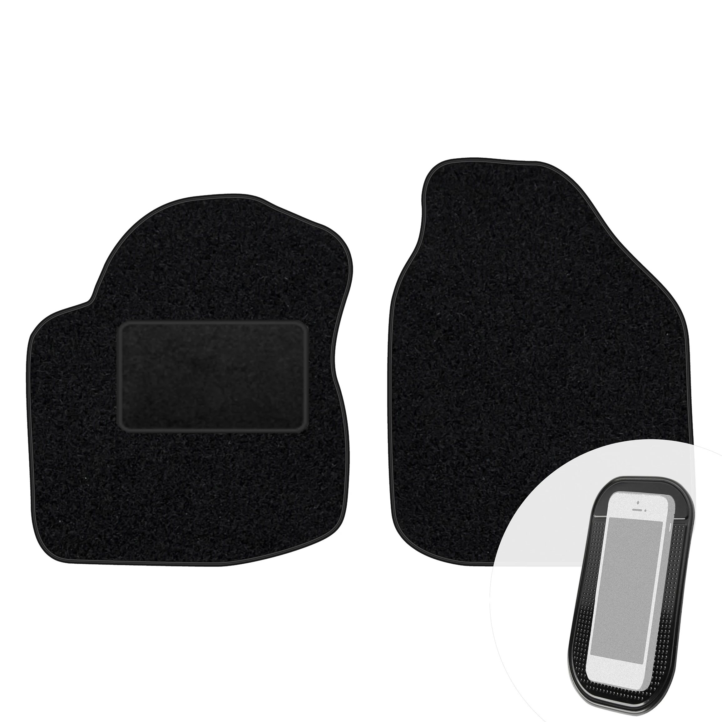 Veloursmatten Przody Zwart voor Ford Fiesta IV Mk5 1999-2002