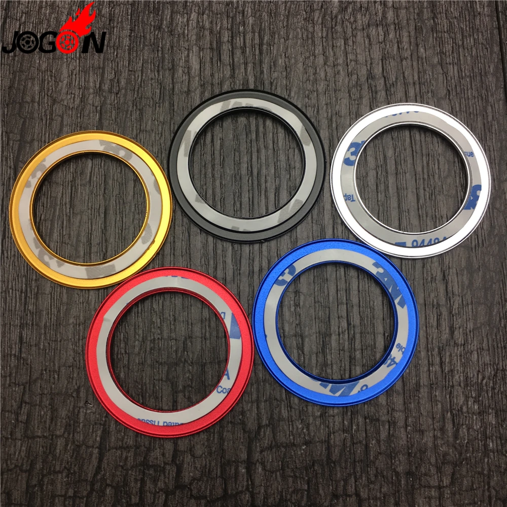 For Toyota Yaris Vios Camry Prius Corolla Avalon Mirai Crown Car Start Stop Cover Engine Button Ring Trim Sticker Decal Interior