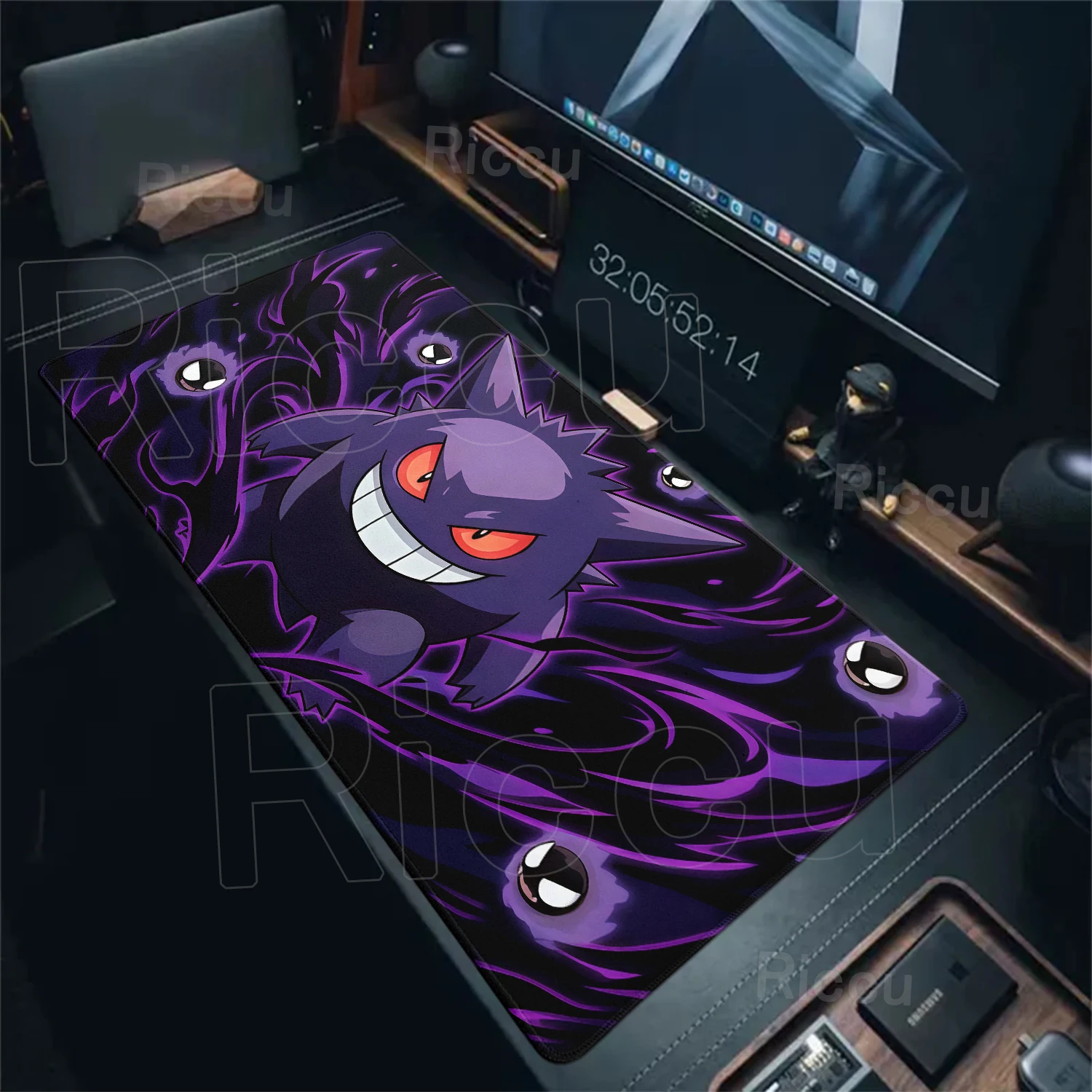 Großes Mauspad G-gengar Computer Laptop Tastatur Mauspad Schreibtischzubehör Anime Pokemon Decoracion Schreibtischunterlage Gaming Pads Playpad