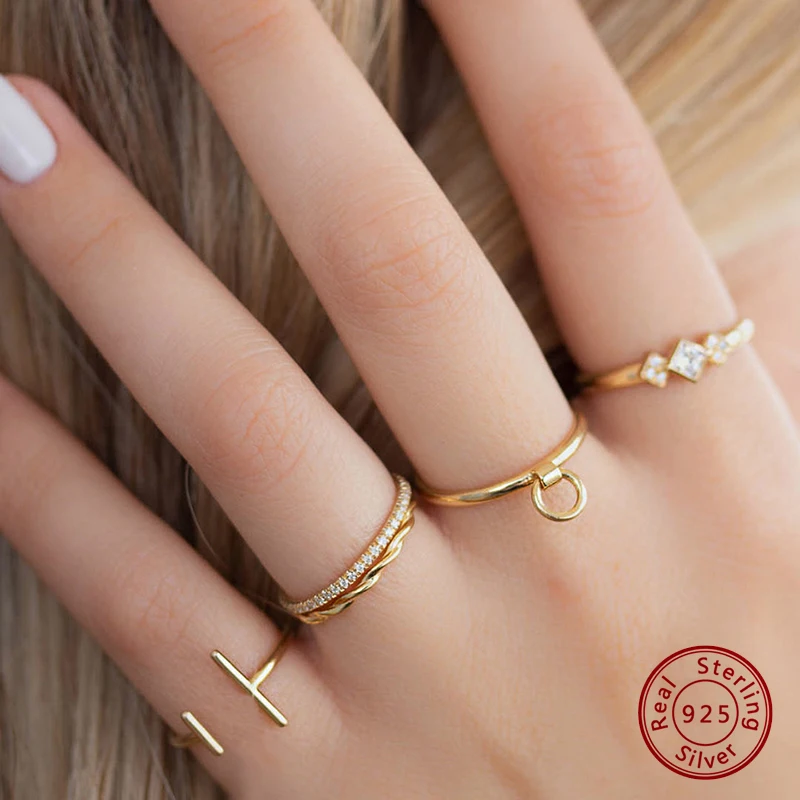 

925 Sterling Silver Original Certificate Single Row Full Zircon Ring For Women Luxury Fashion Free Shipping Fine Jewelry