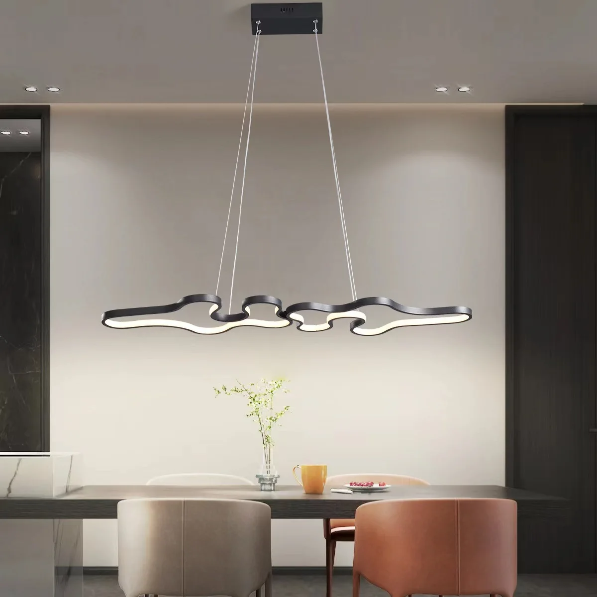 Plafonnier LED au Design Moderne, Éclairage d'Nik, Luminaire Décoratif de Plafond, Idéal pour un Salon, une Salle à Manger, un Bar ou une Cuisine