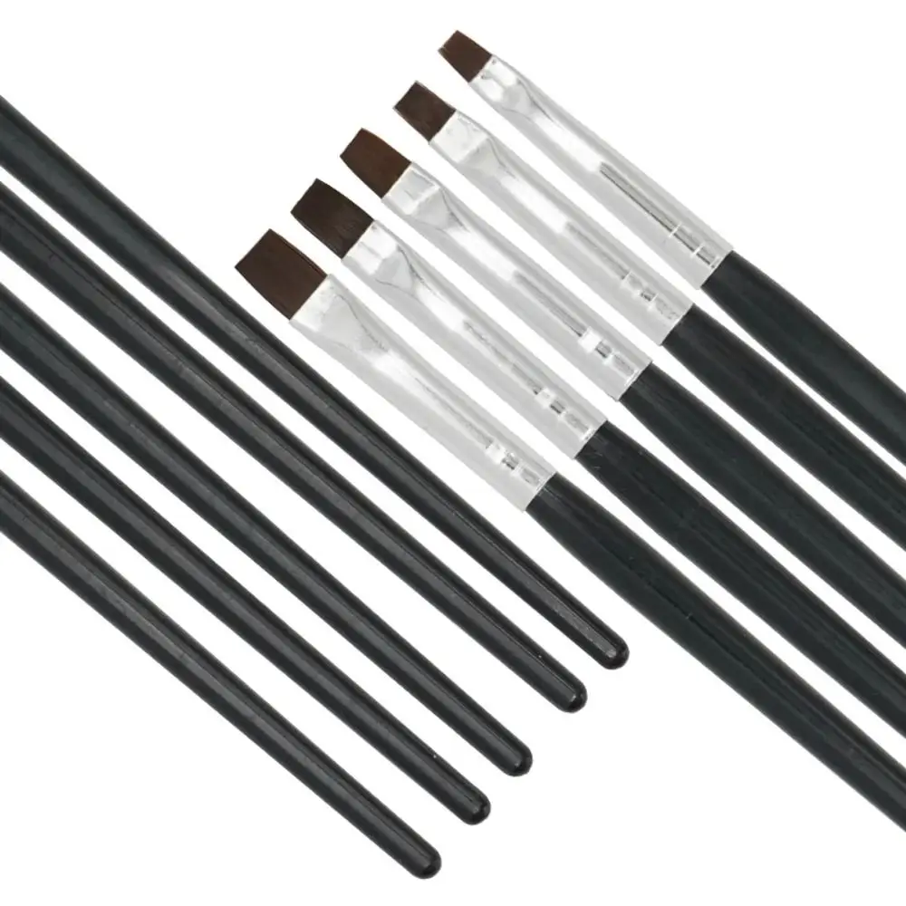 5Pcs Durable Porcelain Teeth Shaping Dental Resin Brush Pen Nylon 17cm Painting Pen Nail Art Acrylic Pen Dentistry Lab Tool