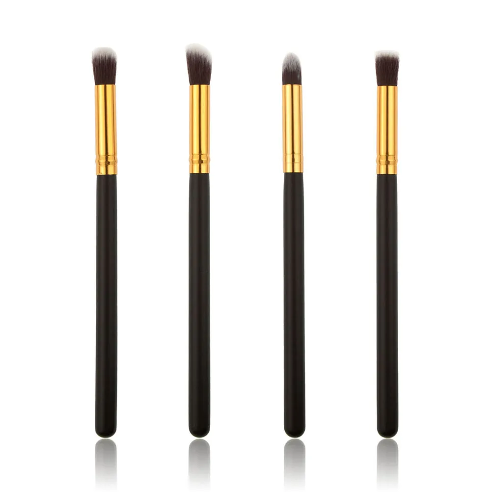 

4pcs Eyebrow Makeup Brush Set Soft Horse Hair Portable Travel Size Long Lasting Eyeshadow Foundation Brushes Pink Pencil