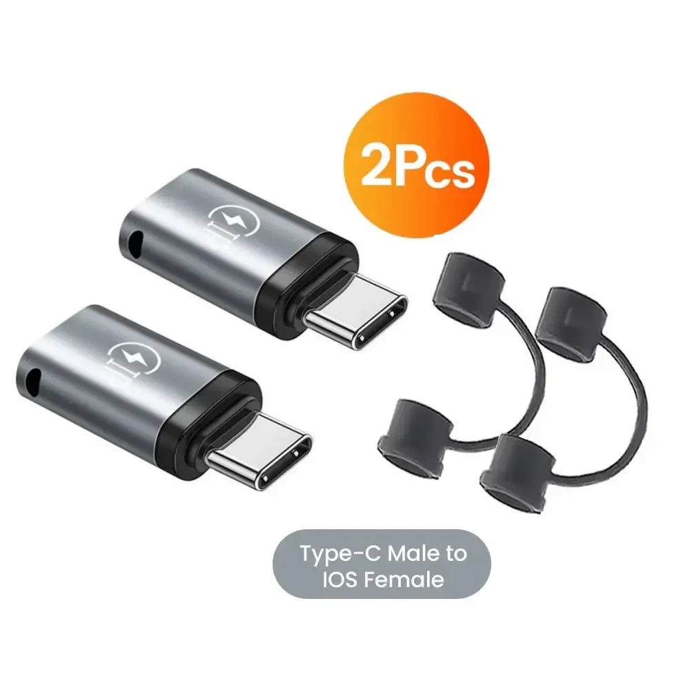 PD20W Schnelllade-USB-C-Buchse auf Lightning-Stecker-Adapter Lightning-Buchse auf Typ-C-Stecker-Adapter-Konverter iOS und Android