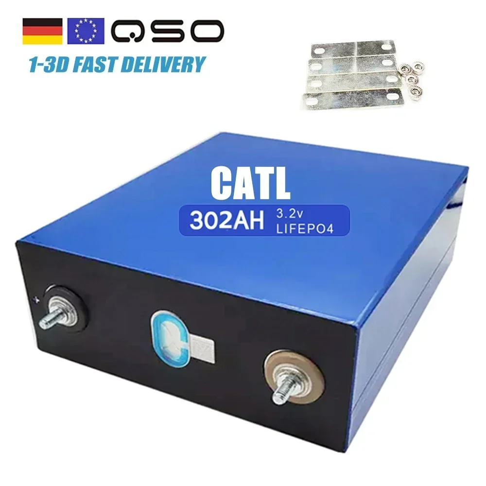 Germany Brand New Catl 302Ah Battery Lifpo4 Zellen 300Ah 310Ah 300 320 302 Ah 3.2 V 3.2V Catl Lifepo4 302Ah 320Ah Grade A