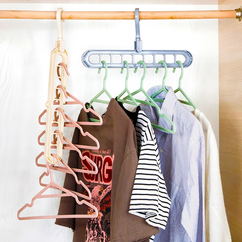 Magische Multi-Port Support Hangers Voor Kleding Droogrek Multifunctioneel Plastic Kledingrek Drooghanger Opberghangers