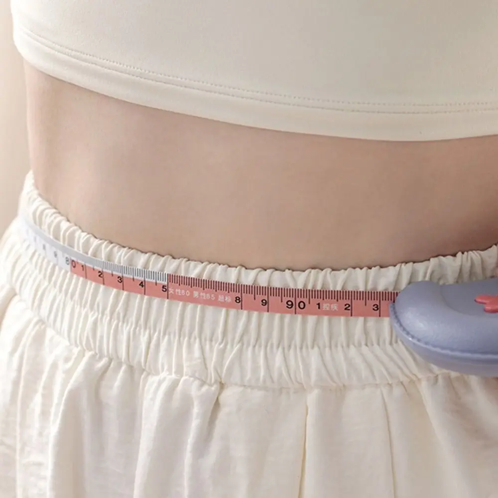 Soft Flexible Retractable Tape Measure Fiberglass Tape Automatic Rewind Soft Tape Measure Sewing Tape Measure