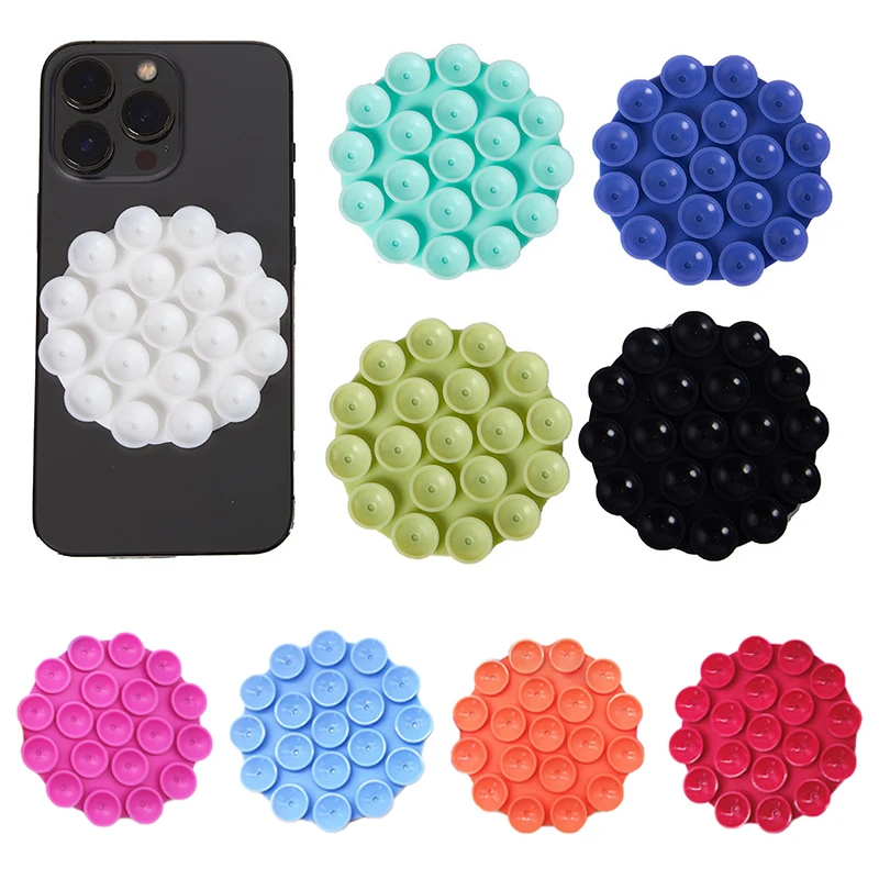 

Double Side Silicone Suction Pad For Mobile Phone Fixture Suction Cup Backed Adhesive Rubber Sucker Pad For Fixed Pad