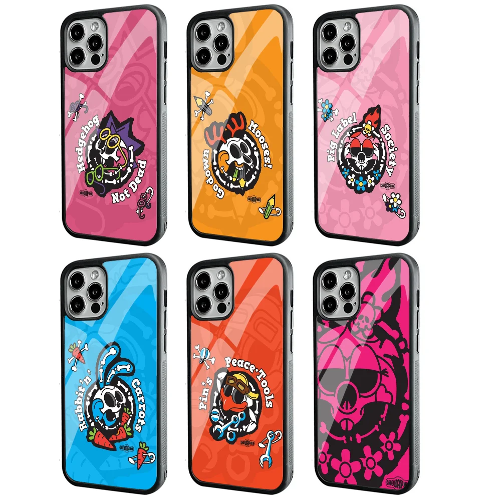 Cartoon K-Kikoriki Phone Case For IPhone 11 12 13 14 15 Plus Pro Max Mirror Acrylic PC TPU Cover