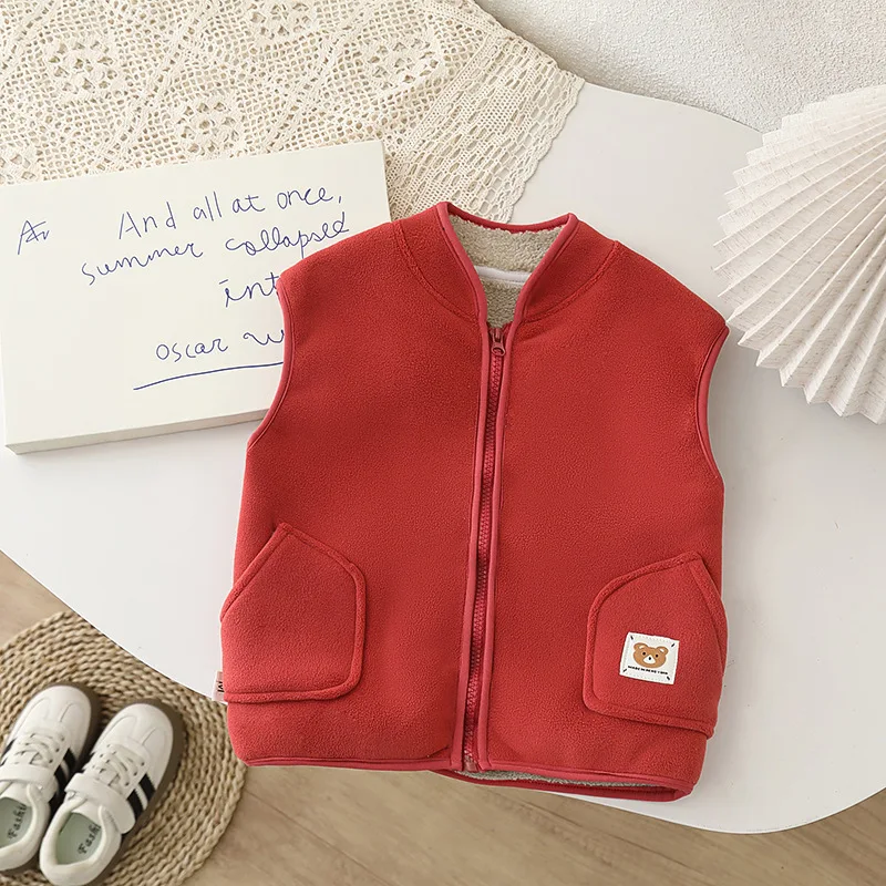 

New Autumn Winter Baby Clothes Children Boys Thicken Warm Vest Fashion Kids Girls Clothing Infant Costume Toddler Sportswear