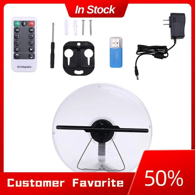 

Top Sale 3D Holographic Fan Screen Rotating Display Air Virtual Stereoscopic Imaging Led Projector Wifi Outdoor US PLUG