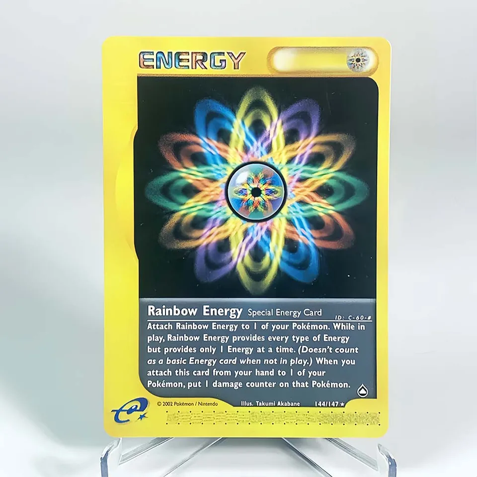 PKM TRAINER Energy Card PTCG Flash Card Collection Rainbow Energy Mental  Energy Double Turbo Energy Poxy Cards Toys Best Gift - AliExpress 26