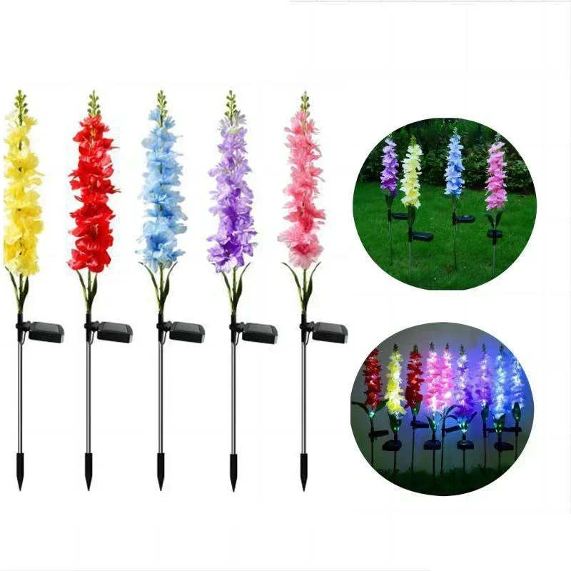 

1/2/4PCS Solar Light LED Violet Lawn Light Outdoor Waterproof Garden Courtyard Park Path Lamp Christmas Decorative Lighting