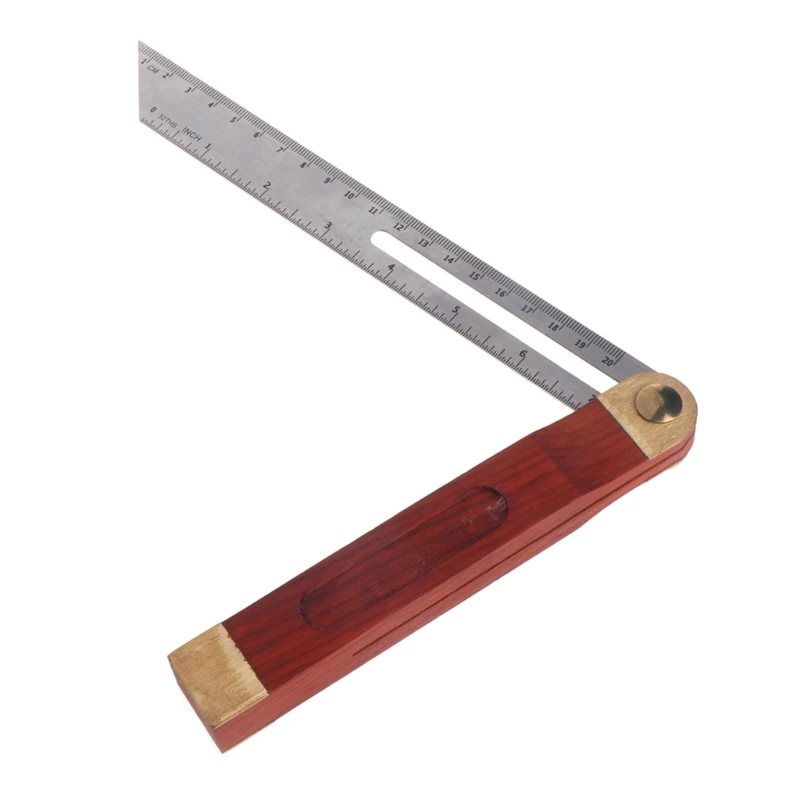 T-Bevel ไม้บรรทัดมุมเลื่อนไม้โปรแทรกเตอร์หลายมุมปรับช่างไม้สี่เหลี่ยม