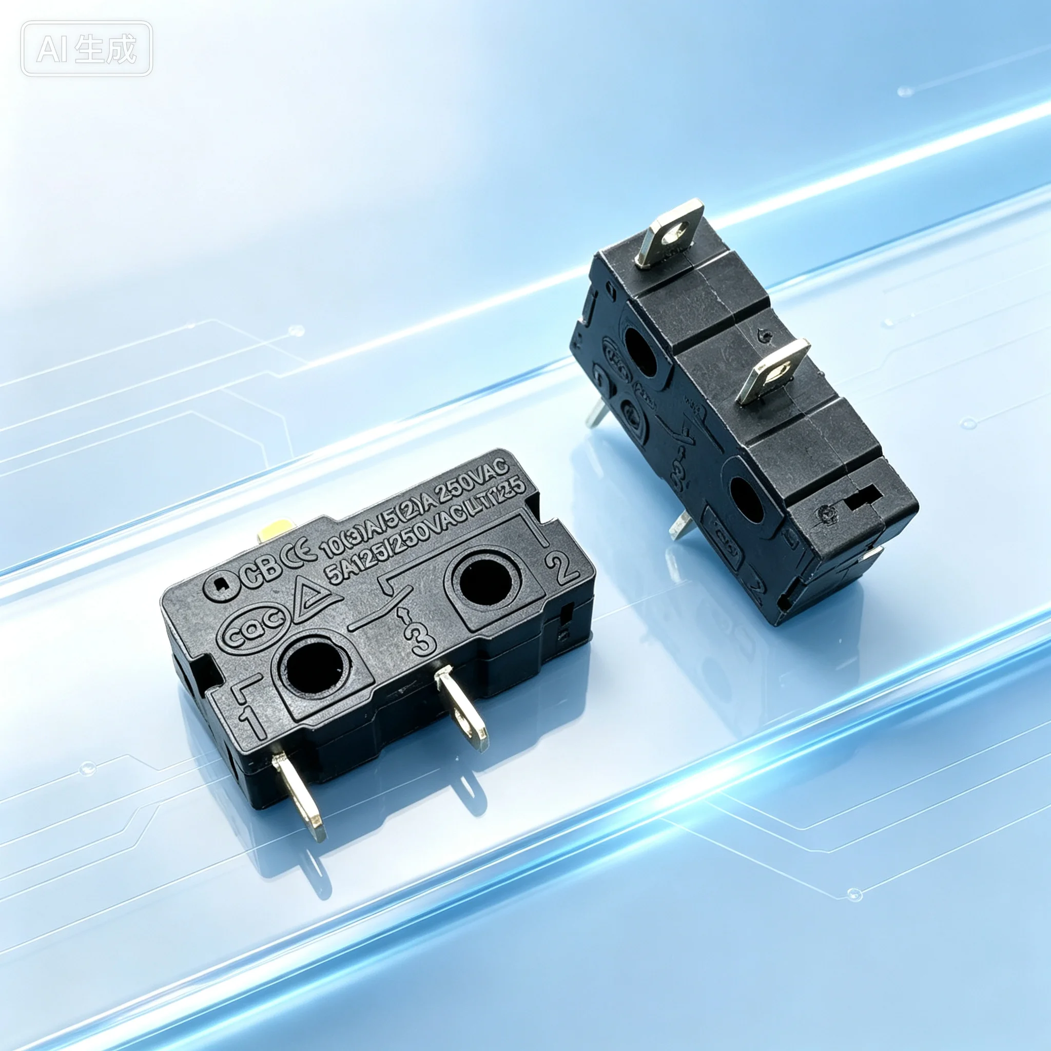Mini CH-02A Micro Switch 2Pin NO 5A Limit Tact Button for CHANGHE  20pcs